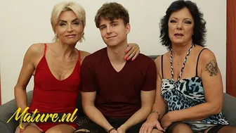 Seduced by Two Blonde MILFs in a Wild FFM Threesome