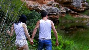 I fucked my friend's wife's pussy and ass in the woods and she liked it