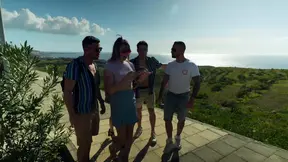 Group of French beauties fuck in nature
