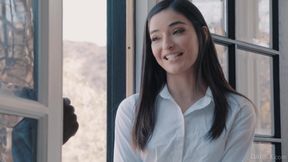 College girl fucks stepbrother's BBC best friend