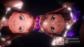 mmd r18 Kizuna AI &amp; Black Gal Kizuna AI  Cakeface 3d hentai sexy erotic seductive Milf
