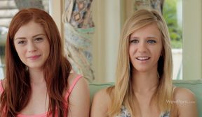 lovely young babes in threesome action