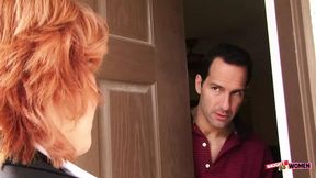 Sometimes only a horny redhead granny with a delicious pussy can satisfy a handsome man