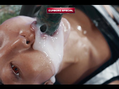 Asian Girl vs Hentai Monster Cock - Hardcore Creampie And Cum In Mouth