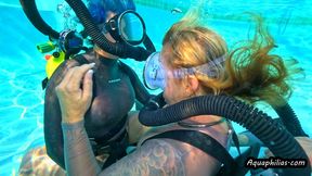 Aquaphilias-Kelli Curtis and Lemew- They love to SCUBA with Vintage Gear in Leohex