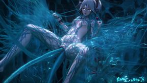 Wuwa Camellya slimed and tentacled