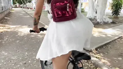 How till ride a bike during me screw mine crotch including a vibrator.