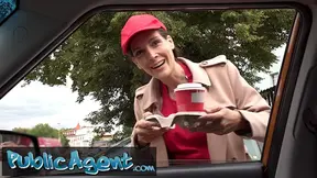 I offered this shy waitress more than just the tip - Public Porn