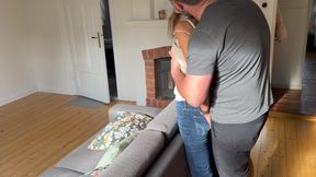 Hot MILF Gets Fucked While She Bends Over the Sofa