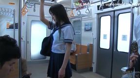 Tsujimoto Drenches Brunette Teen in Rain, Plunging into Her Bare Pussy