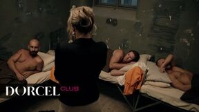”Gangbang in prison with Samantha Jolie”