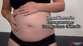 Lexi Love's Pregnancy Progress Check: Naked Weigh-In & Explicit Measurements (Mobile Version)