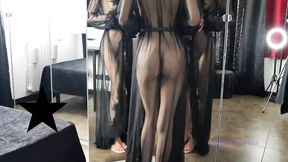 Sheer veiled transparent clothes try on haul