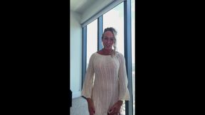 Extreme Sheer Bra and Panties Plus Dress - Sexy Try-on