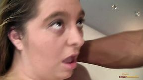 No matter how fat this blonde is she still gives the best BDSM titty fucking