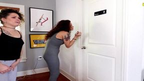 bailey paige and ginary both need the bathroom female pee desperation
