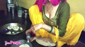 My desi maid stays at my house to work at night on festival, kitchen sex video, full romantic sex video