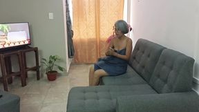 Before the job interview, I fucked my stepsister's juicy pussy. Spanish sex.