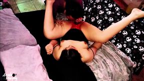 Cuckold Catches Cheating Slut and Her Lover Having Sex Before Her Husband Gets Home