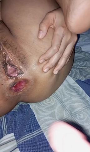 Very Hot Pretty & Creamy Anal Play With Dildo From Amateur MILF Asian