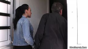 Husband cheats on wife with huge boobs - fatty
