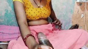Country sister-in-law massaged her brother-in-law's penis and released water from his penis. Country sister-in-law massaged her