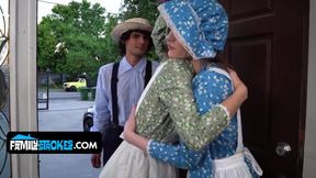 Jill Initiates Her Amish Stepsister and Fianc Into a Nasty Sexual Orgy They Will Never Forget