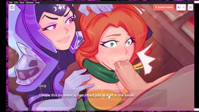 Luna In The Tavern - Part 2 - Yummy Blowjob In The Bathroom