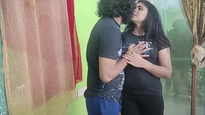 Indian Couple In Sharing Sweet Kisses And Romantic Moments