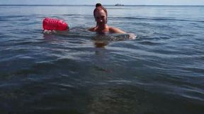 Swimming in Volga-river