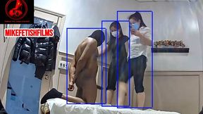 MASSAGE PARLOR BEHIND THE SCENES: DOUBLE HARD BALLKICKING