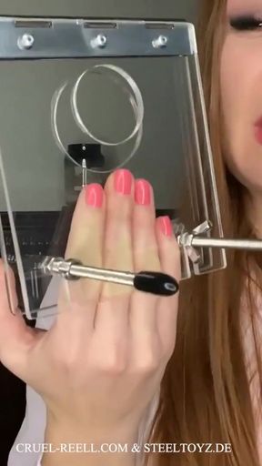 Cruel Reell Reviews: The Acrylic Tail and Testicle Crusher by Steeltoyz - Ultimate CBT Experience powered by AI   Clip 1
