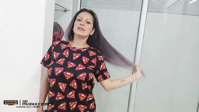 Playing with My Stepmom's Big Dildo - Porn