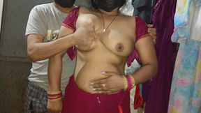 Pinky left sister-in-law in all the blouse and sat on the