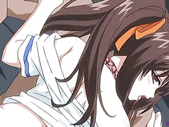 Erotic education with a DP and a double nakadashi creampie - Hentai Uncensored