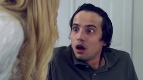 ”Cumhungry Stepmommy Rachael Cavalli walks in on her porn addict Stepson”