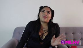 peruana es consolada con una buena cogida