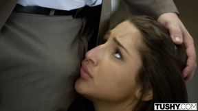 TUSHY Big Butt Teen Abella Danger Ass Fucked to Pay BF Debt