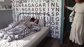 Stepmom Catches Step daughter Mid-Fuck, Turns it into a Filthy FFM Threesome