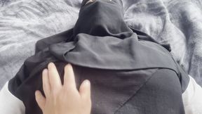 I lay down next to my stepmother and entered her tight pussy, a powerful orgasm and creampie