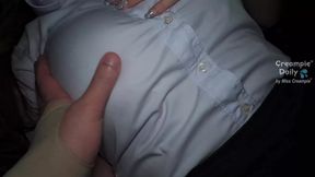 I fuck college girl that is my student and make her pregnant by creampie in her shaved pussy