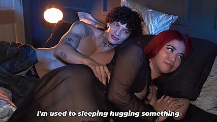 Hung stud fucks his redheaded stepmom in the ass for his first anal adventure