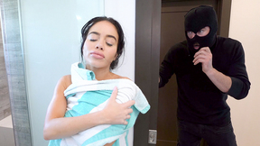 ”Huge Boobs MOMMY Victoria June Surprised by Thief”
