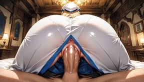 The goblin slayer saved the priestess to rip her off well