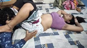 Vaishnavy and Sharun Raj hot saree boobs suck part 4, Mallu couple boobs suck with navel lick, Mallu wife pussy rub on saree