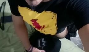 roberta franco mamando la pongo de perrito y termina montado