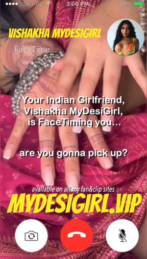 FaceTime with Your Indian Girlfriend in a
Saree & Indian Jewelry.. She Strips & You BOTH Touch Yourselves Together 😩🇮🇳