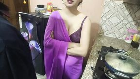 Desi Indian step mom surprise her step son Vivek on his birthday dirty talk in hindi voice