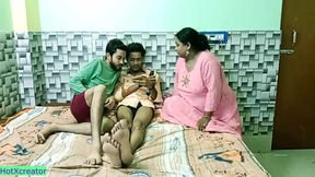 Shared my hot stepsister with friend and fucked together! Desi sex