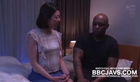 cheating japanese milf takes bbc facial
